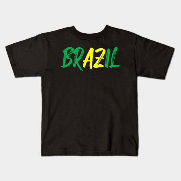 Brazil Kids T-Shirt by yayor